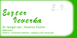 eszter veverka business card